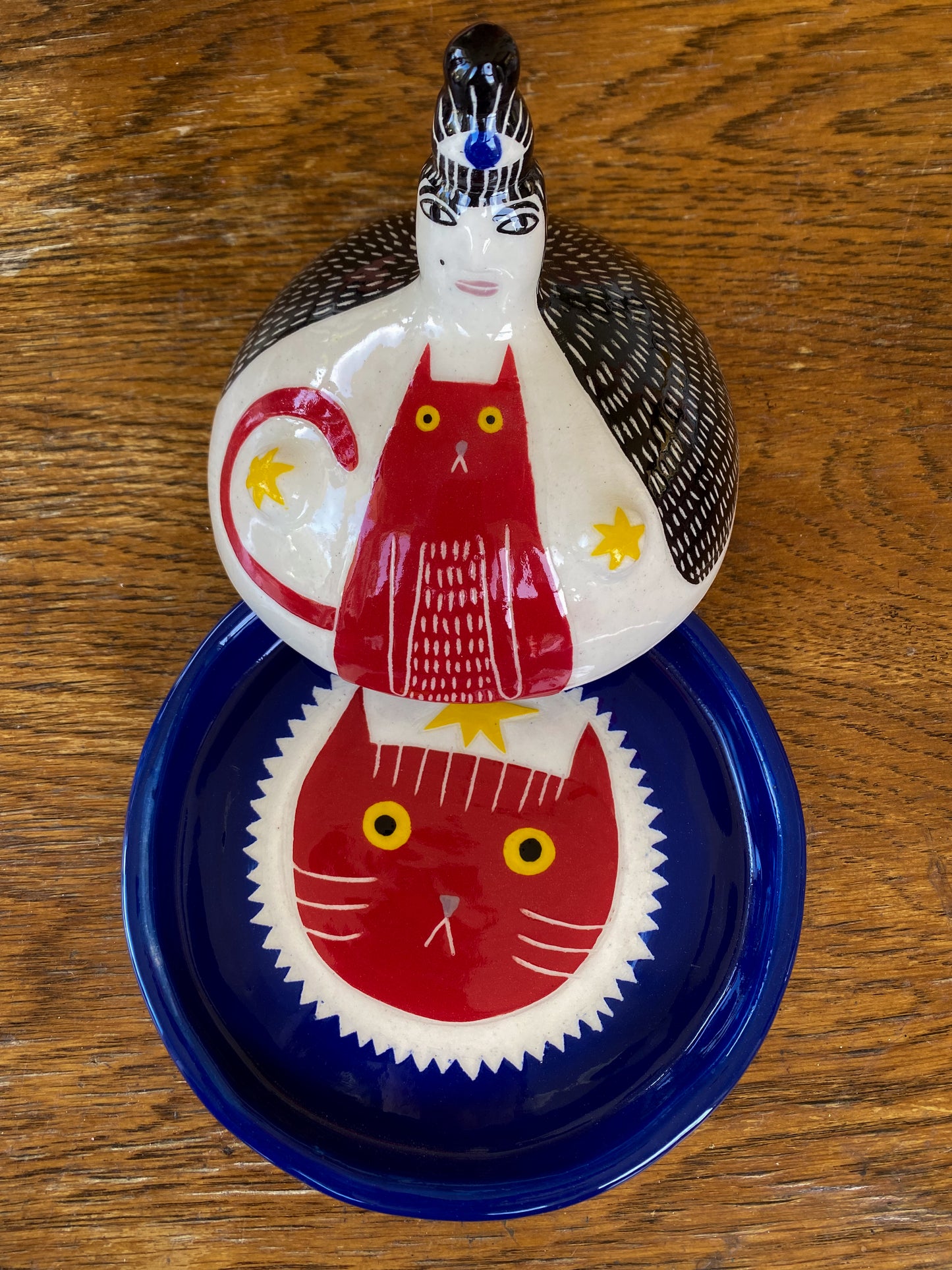 Butter Dish - *notsocrazy* Ginger Catlady