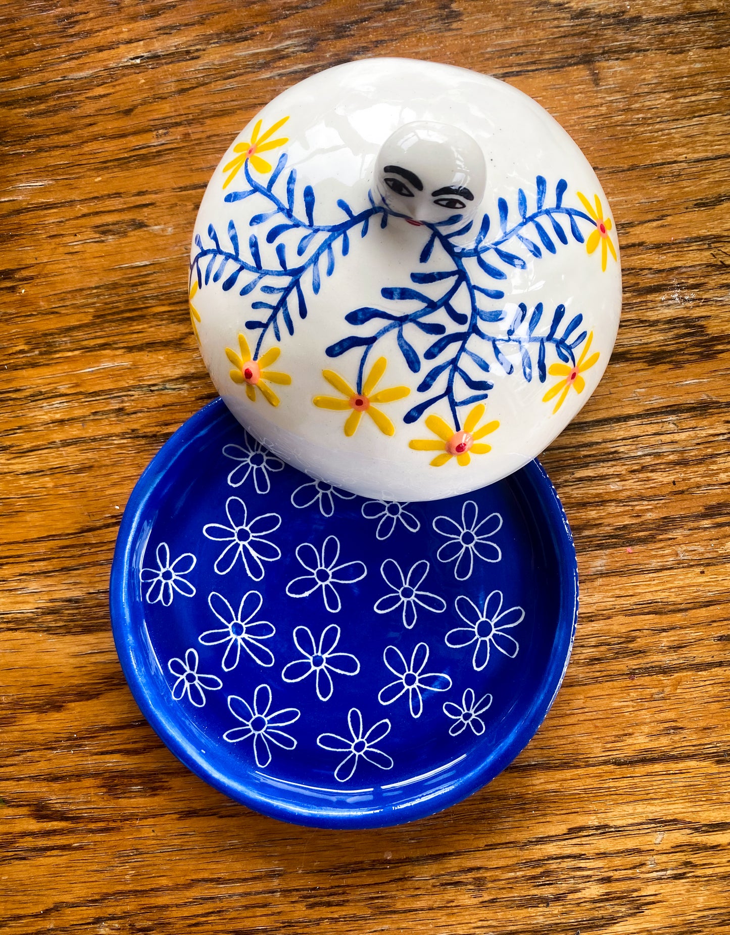 Butter Dish - Flower power